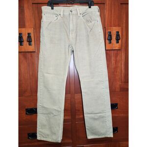 Levis 505 Straight Fit Jeans 100% Cotton Tan Colored Size 34 X 32